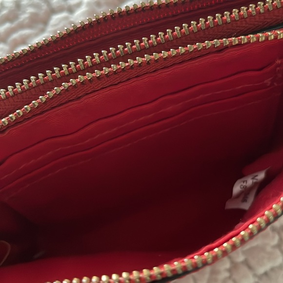 Authentic Coach Double Zip Wallet in Red - Picture 9 of 10